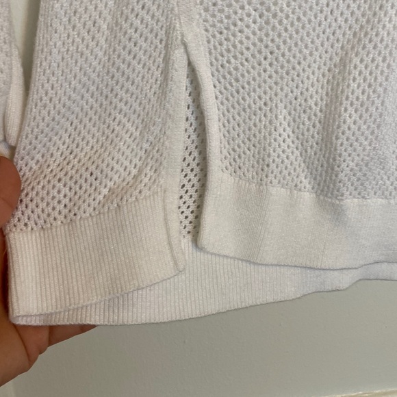 Express Crochet Mesh Tunic Sweater - Picture 4 of 7